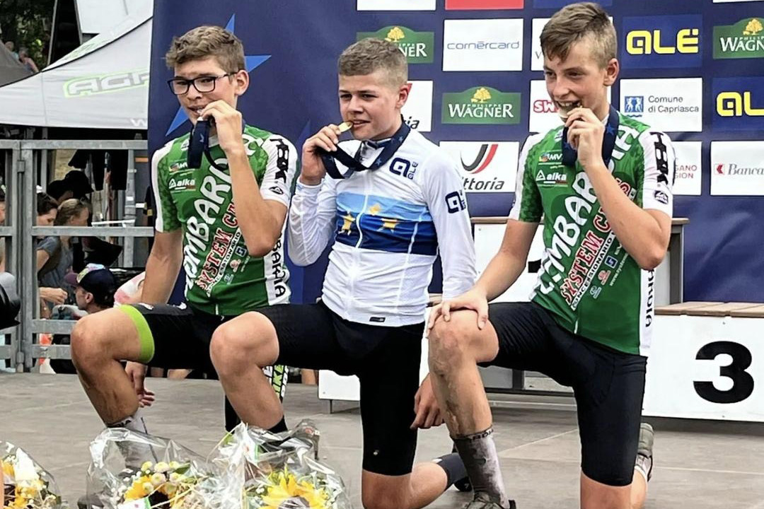 Il podio degli Esordienti del 1° anno