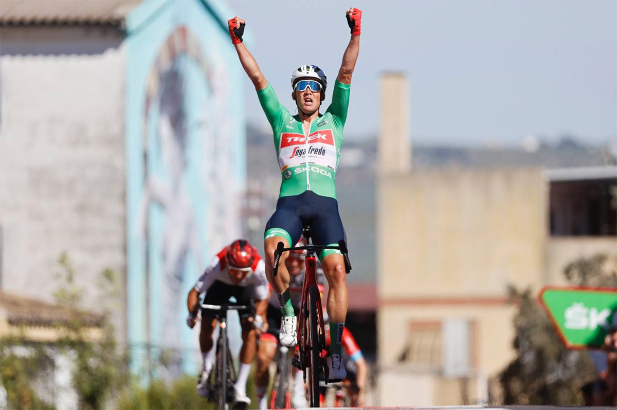 Mads Pedersen wins Montilla - credit Unipublic Sprint Cycling Agency