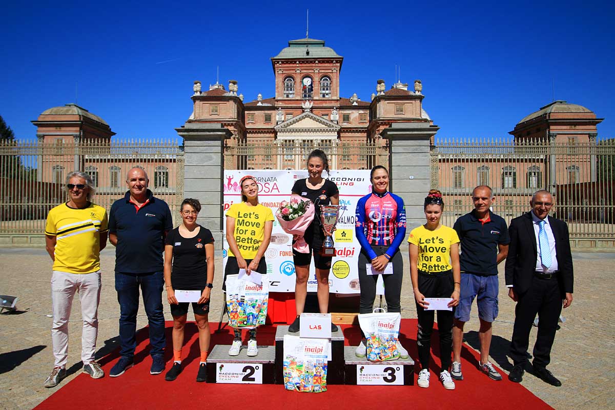 Il podio Donne Elite a Racconigi (foto F. Ossola)