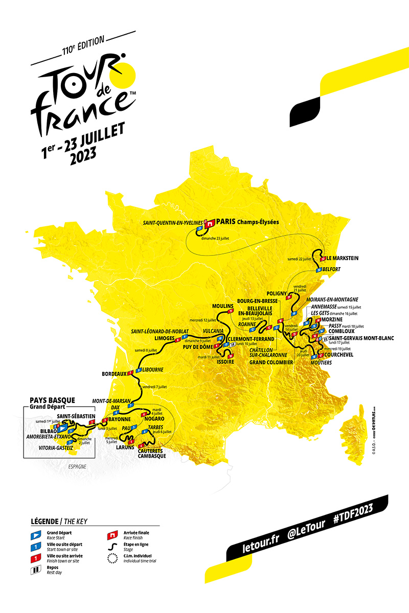 Planimetria Tour de France 2023