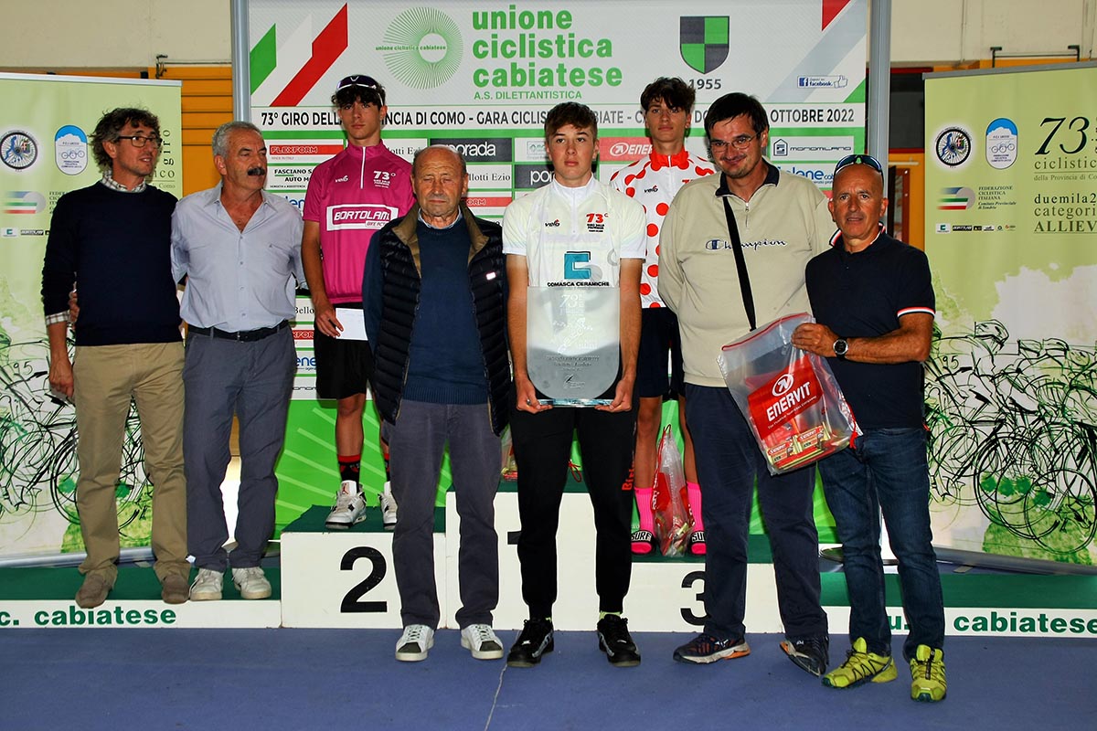 Le premiazioni del Giro della Provincia di Como Allievi 2022 (foto Berry)