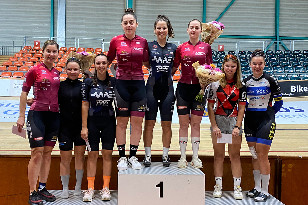 Francesca Selva sul podio dell'Omnium