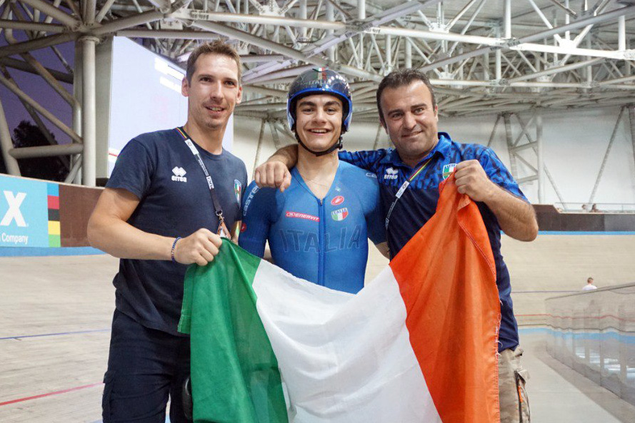 Mattia Predomo con Ivan Quaranta e Diego Bragato