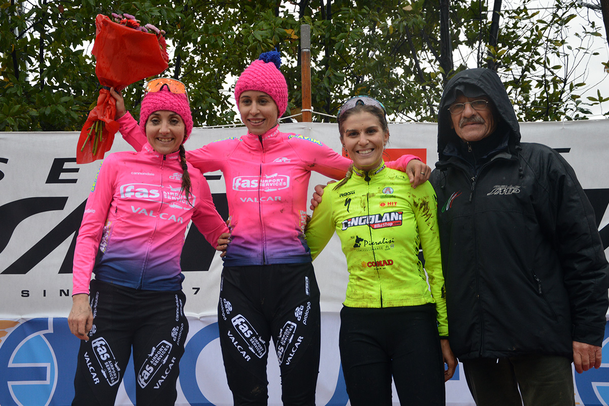 Silvia Persico, Eva Lechner, Rebecca Gariboldi. Il podio della prova femminile del GP Città di Vittorio Veneto