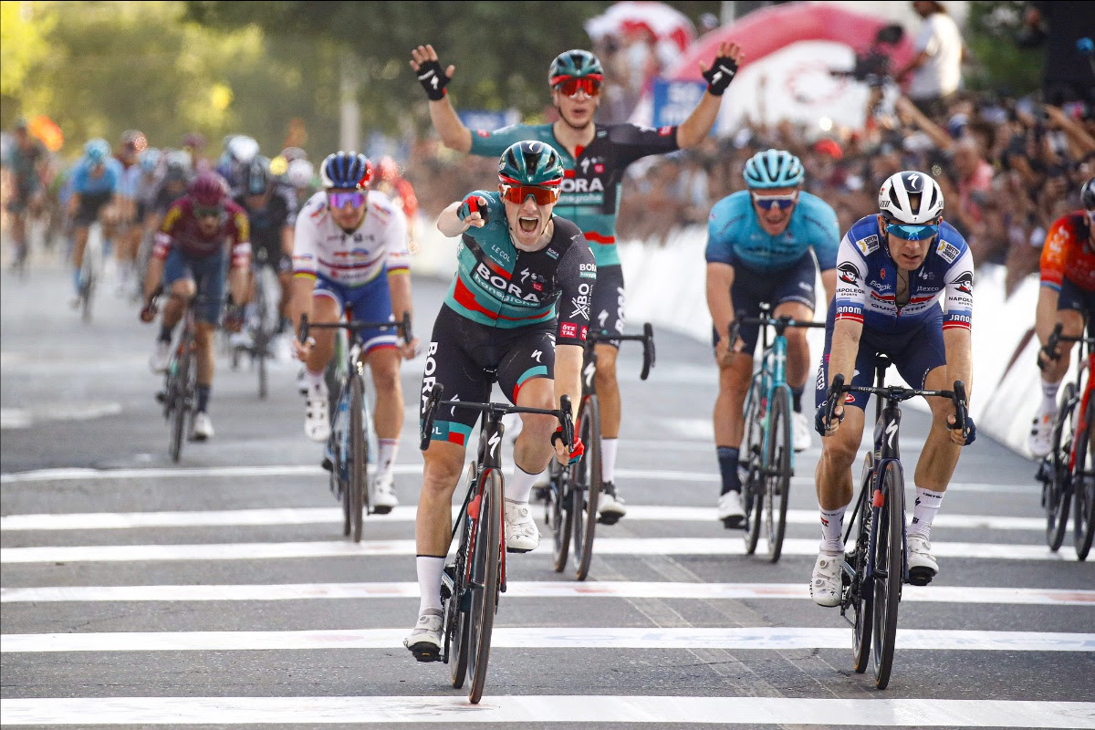 Sam Bennet vince la prima tappa della Vuelta a San Juan - credit BORA - hansgrohe Sprintcycling