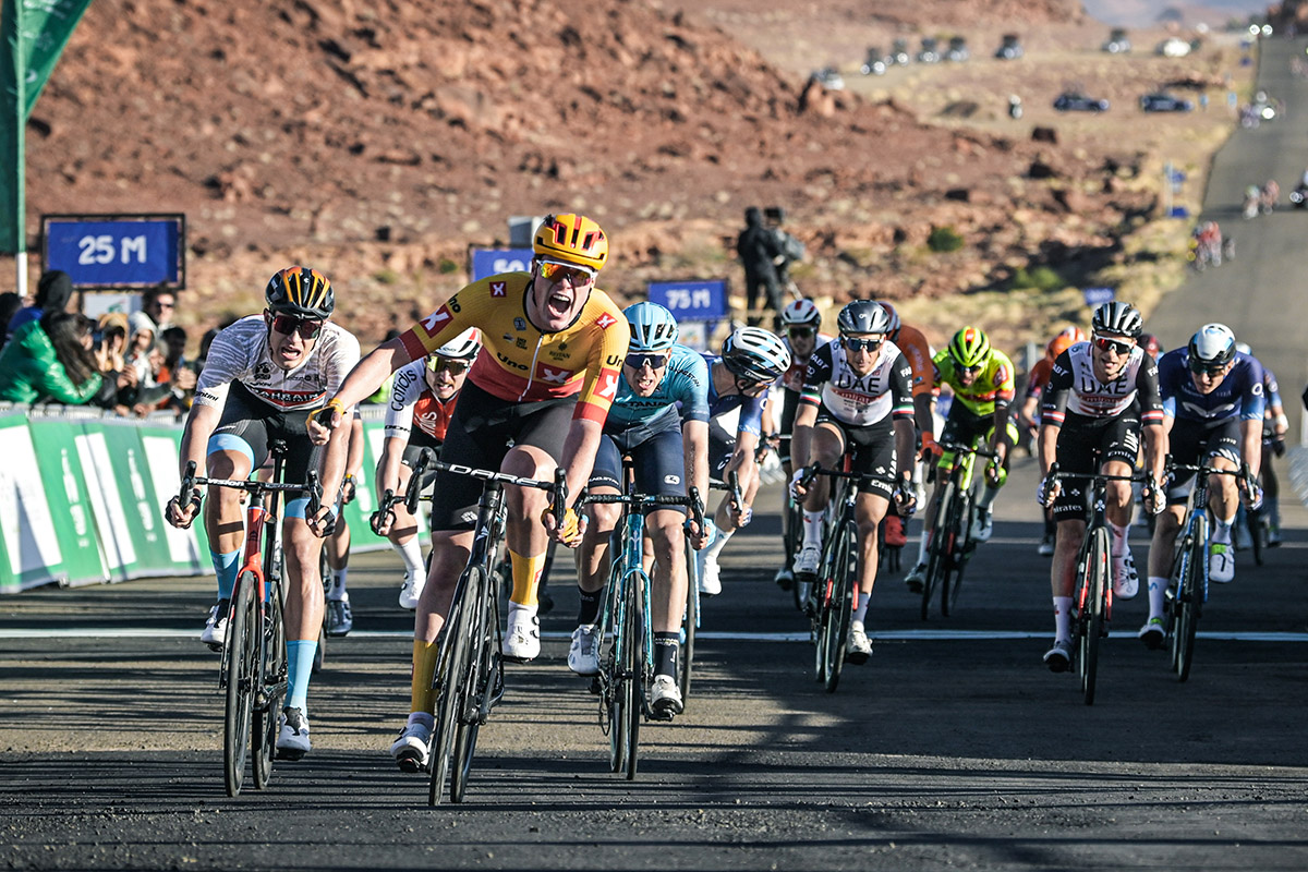 Søren Waerenskjold vince la terza tappa del Saudi Tour - credit Charly Lopez