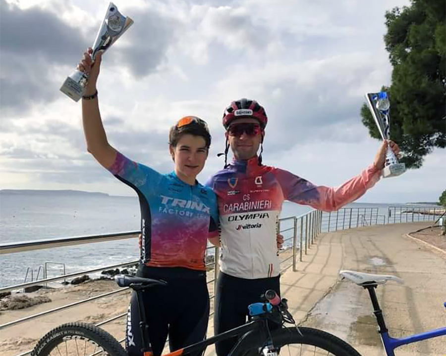 Emanuele Huez e Giorgia Marchet corsari all'Xco Losinj