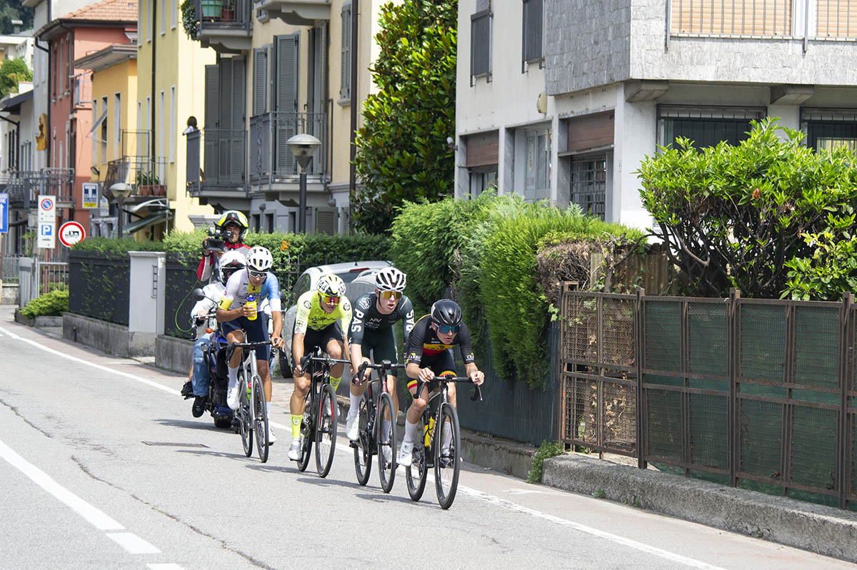 I quattro in fuga al Trofeo Comune di Vertova