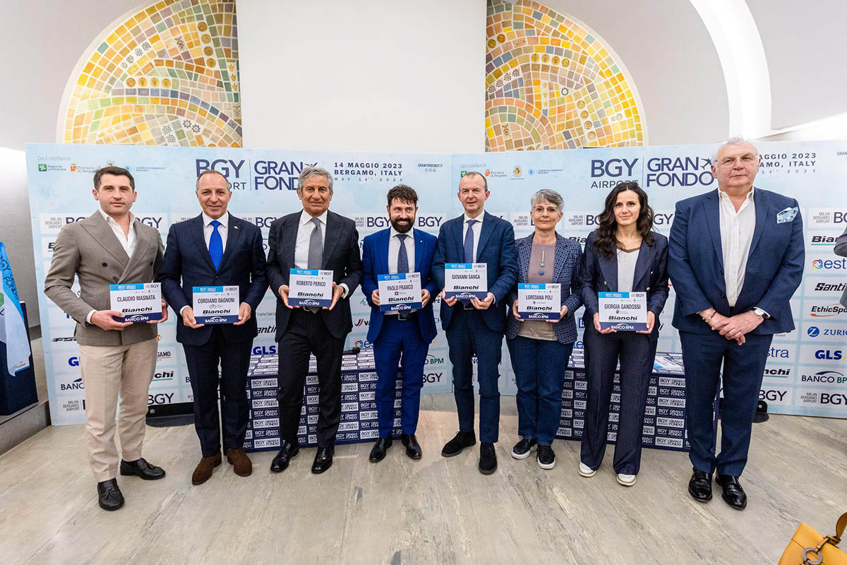 La presentazione della BGY Airport Granfondo - credit Foto Quaranta