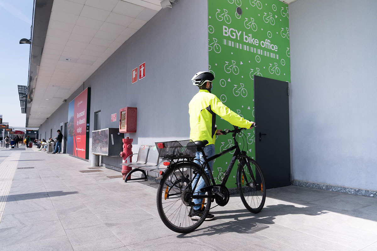 Bike Room BGY Airport - credit Milan Bergamo Airport