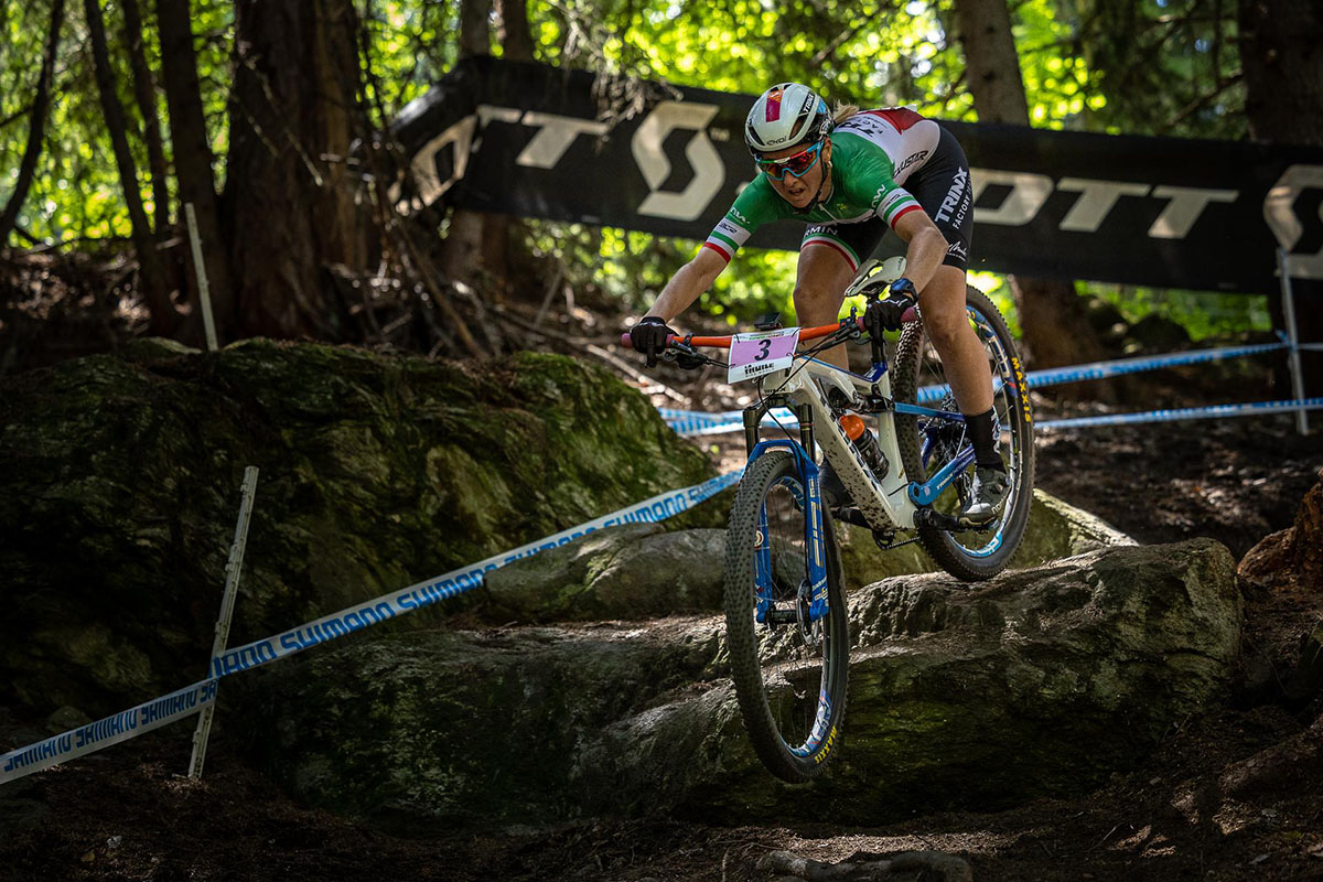 Eva Lechner impegnata a La Thuile - credit Mario Pierguidi