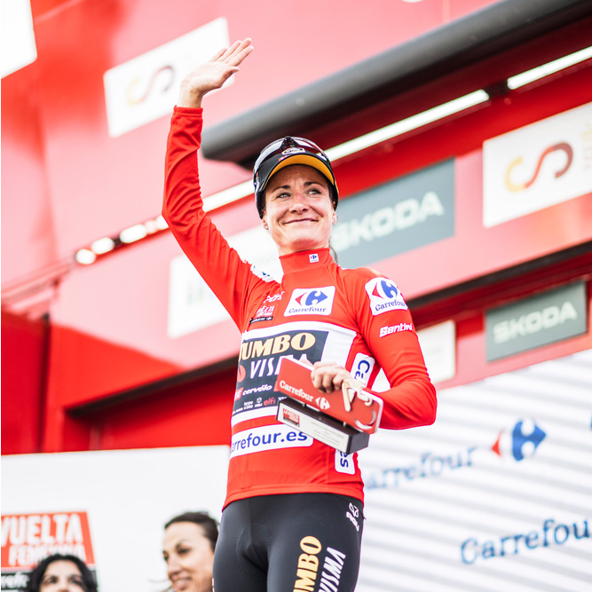 Marianne Vos, nuova maglia rossa alla Vuelta Femenina 2023 - credit Unipublic