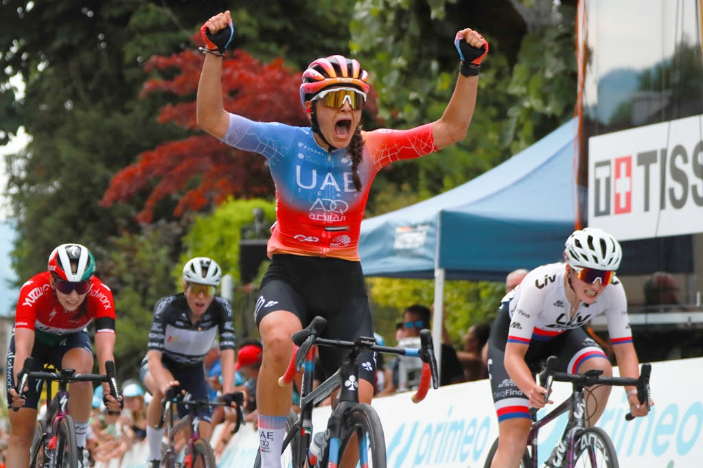Eleonora Gasparrini (UAE Team ADQ) vince la terza tappa del Tour de Suisse - credit Sprint Cycling Agency