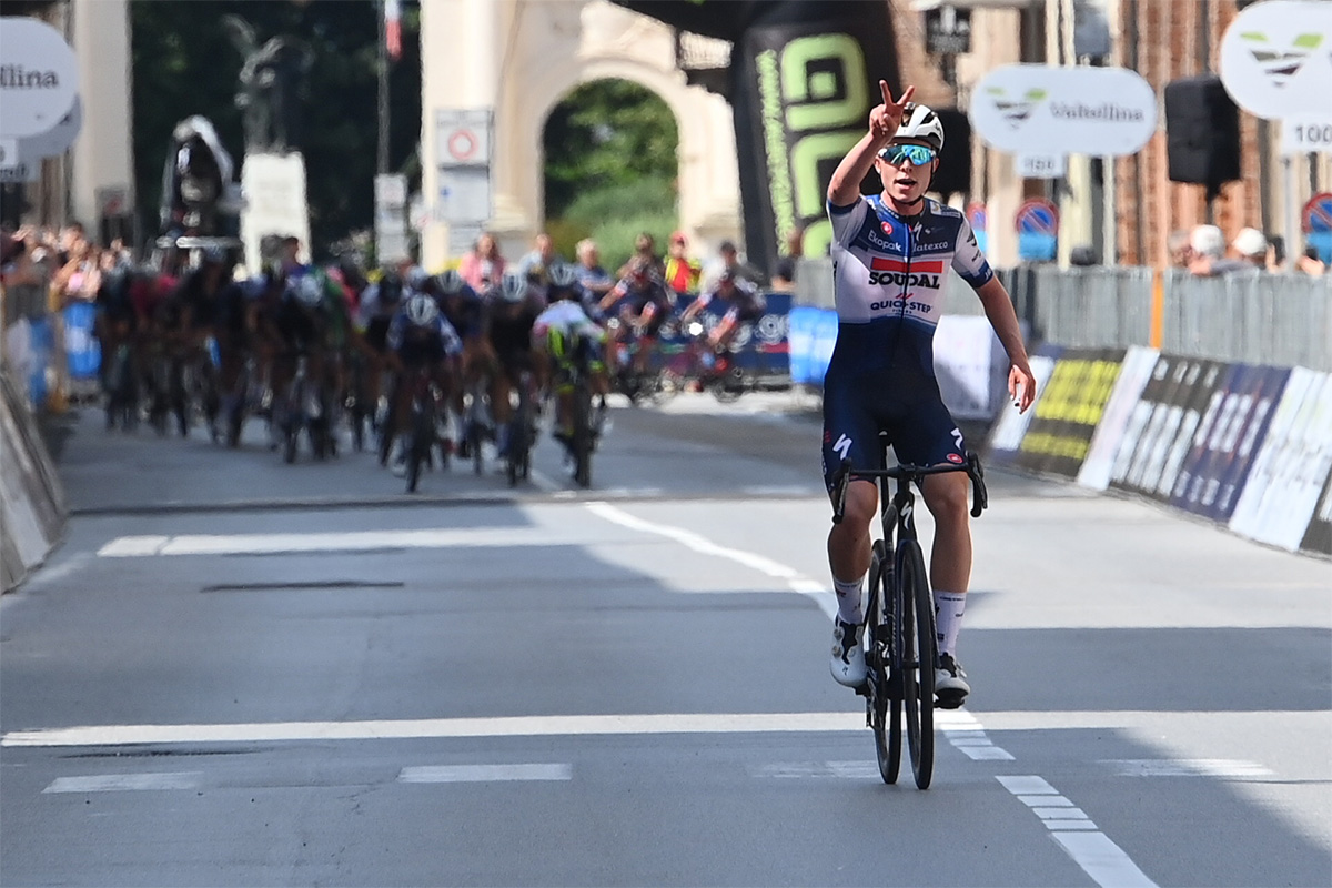 Gil Gelders vince a Cherasco la seconda tappa del Giro Next Gen - credit LaPresse