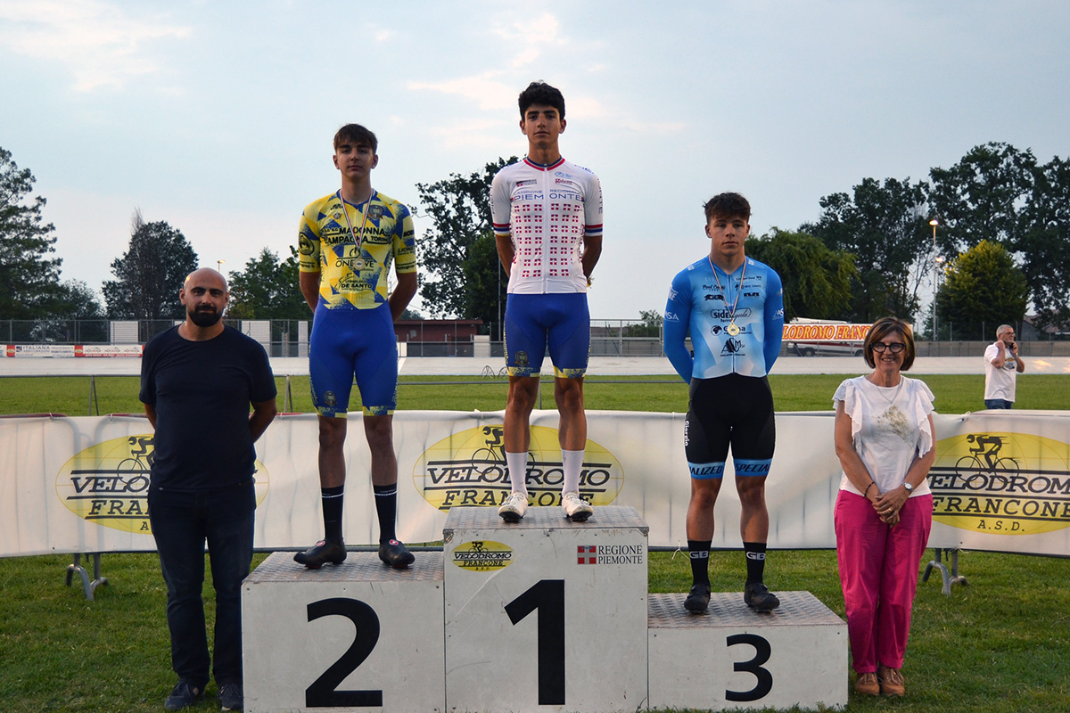 Il podio del campionato piemontese degli allievi