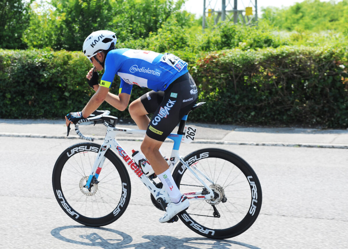 Luca Cretti (Team Colpack Ballan Csb), secondo nell'ultima tappa del Giro Next Gen - credit Rodella
