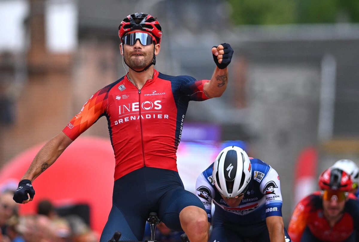 Filippo Ganna vince la prima tappa del Filippo Ganna torna al successo nella prima tappa del Tour de Wallonie - credit Ineos Grenadiers