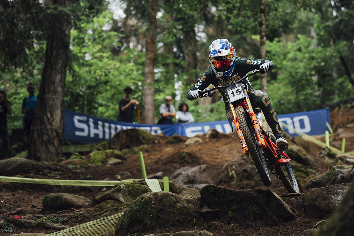 Jackson Goldstone vince la prova di downhill in val di sole - Credit Daniele Molineris