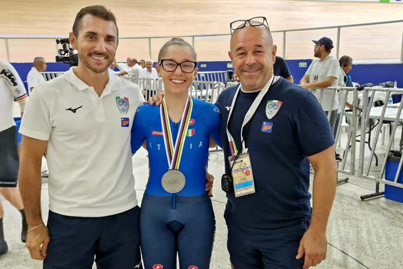 Anita Baima, medaglia d'argento ai mondiali su pista a Calì - credit Federciclismo