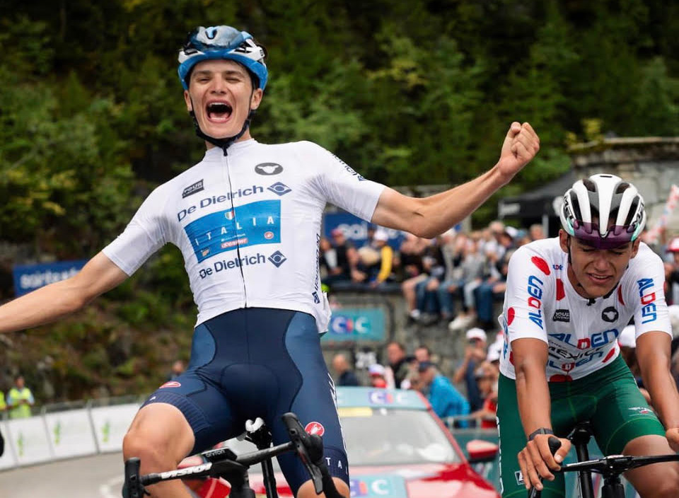 Giulio Pellizzari vince l'ultima tappa del Tour de Avenir - credit Tour de l'Avenir