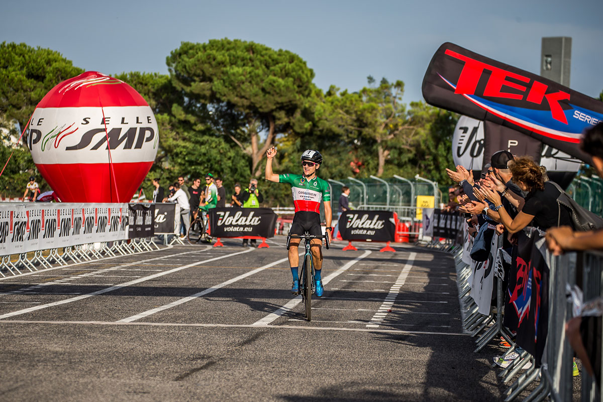 L'arrivo di Filippo Fontana al 5° GP Città di Jesolo - credit Alessandro Billiani