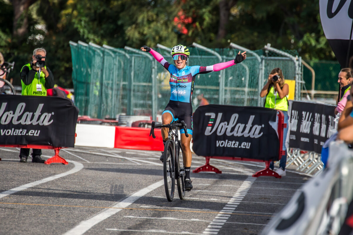 L'esultanza di Carlotta Borello (DP66) a Jesolo - credit Alessandro Billiani