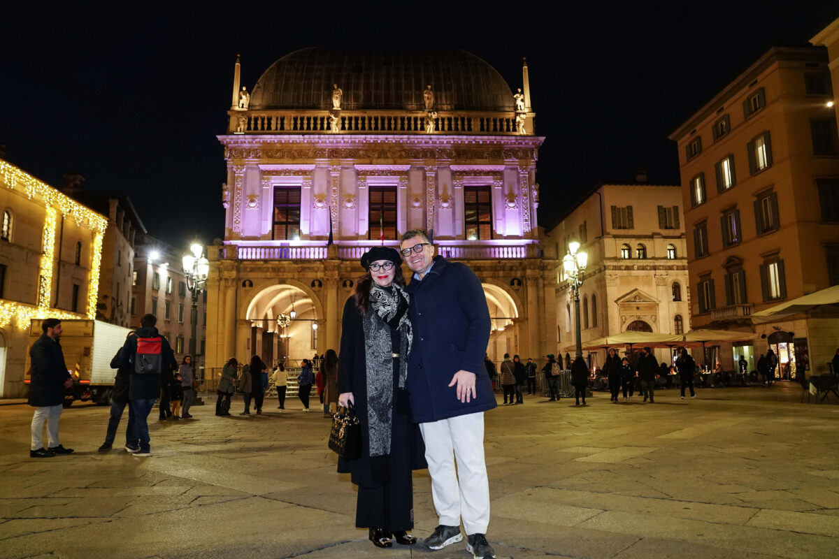 Barbara Mazzali, Assessore al Turismo, Marketing Territoriale e Moda della Regione Lombardia, e Paolo Bellino, Amministratore Delegato di RCS Sport, a Brescia Photo Credits: LaPresse