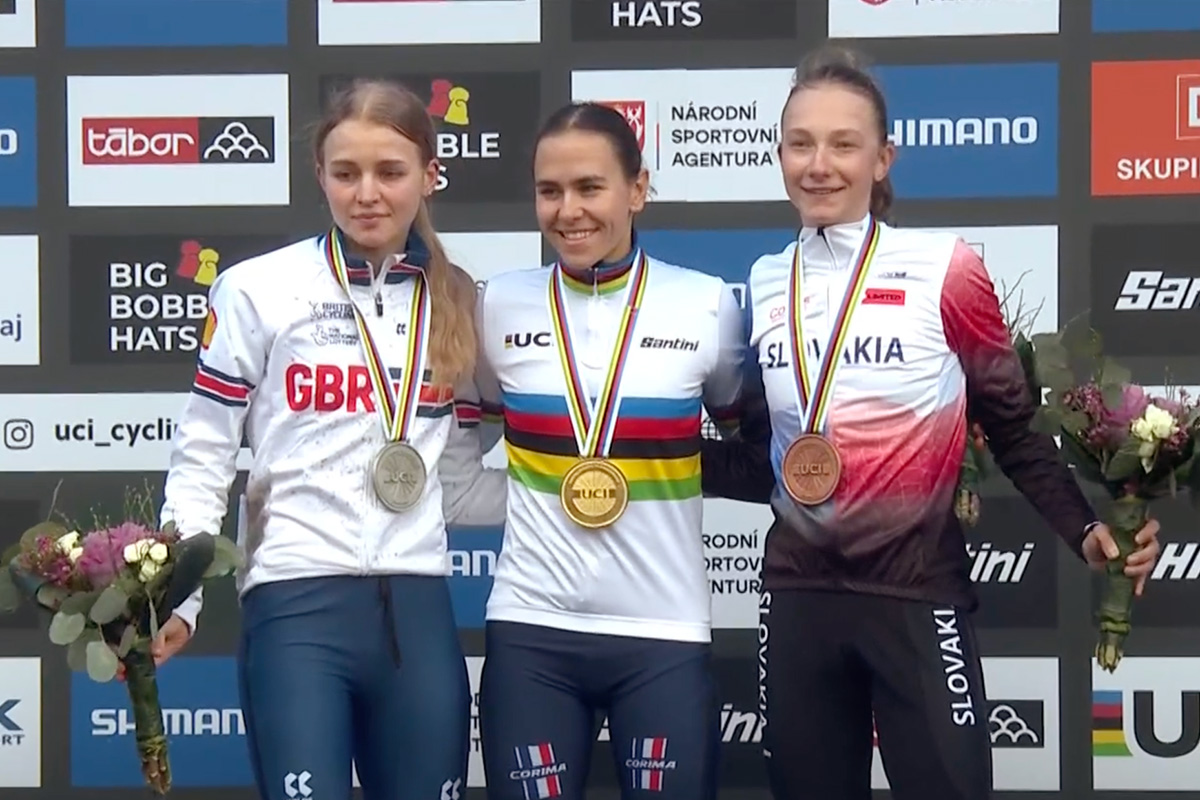 La junior Celia Gery sul gradino più alto del podio ai Mondiali di Tabor