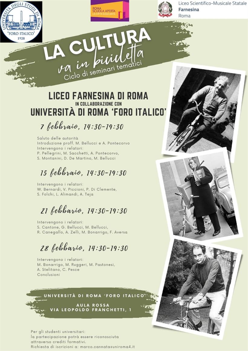 Locandina la cultura va in bicicletta