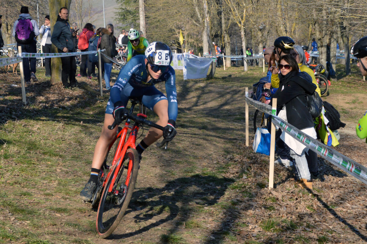 Michael Careri in azione agli italiani cx di ciclocross