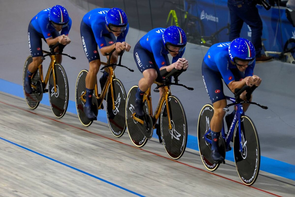 Lamon, Milan, Consonni, Boscaro bronzo agli europei di Apeldoorn - credit Sprint Cycling Agency