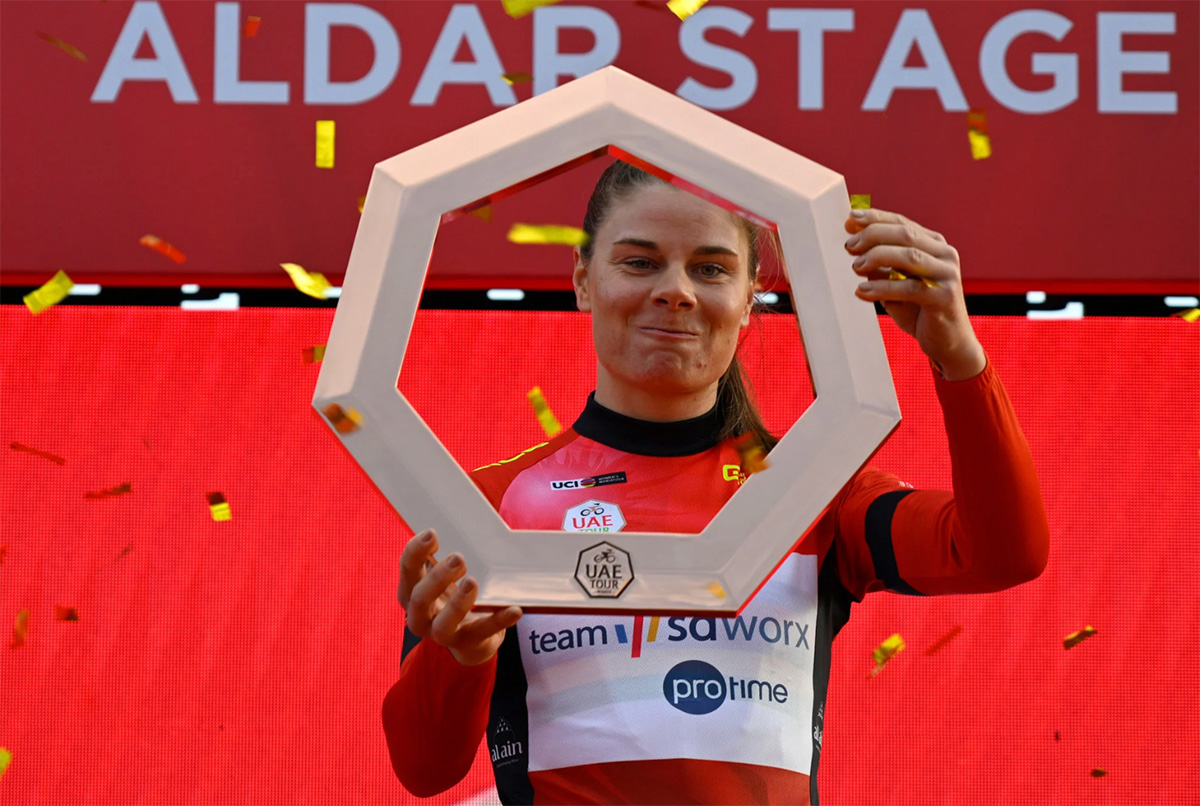 Lotte Kopecky vince il 2° UAE Tour Women - credit Sprint Cycling Agency