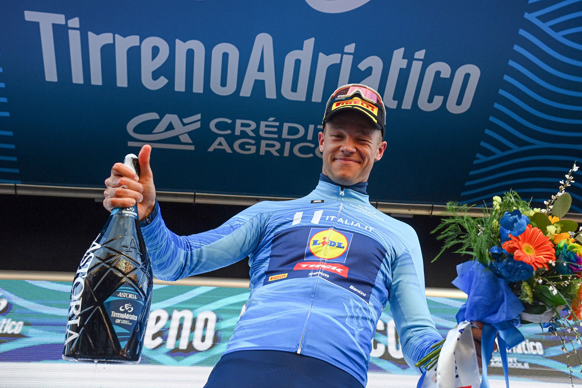 Jonathan Milan, nuovo leader della Tirreno-Adriatico - credit LaPresse