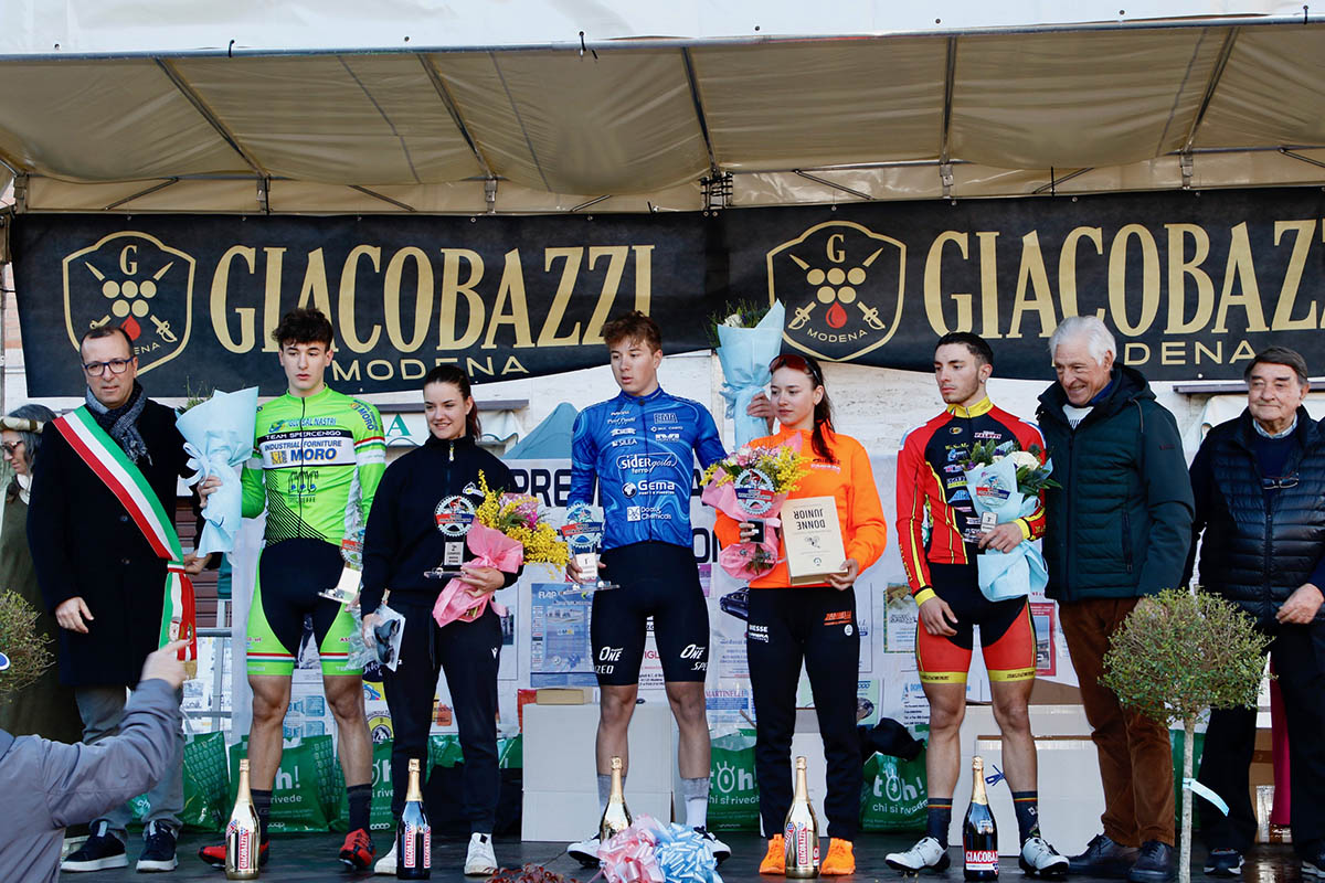 Il podio del Gran Premio Città di Nonantola - credit Photobicicailotto