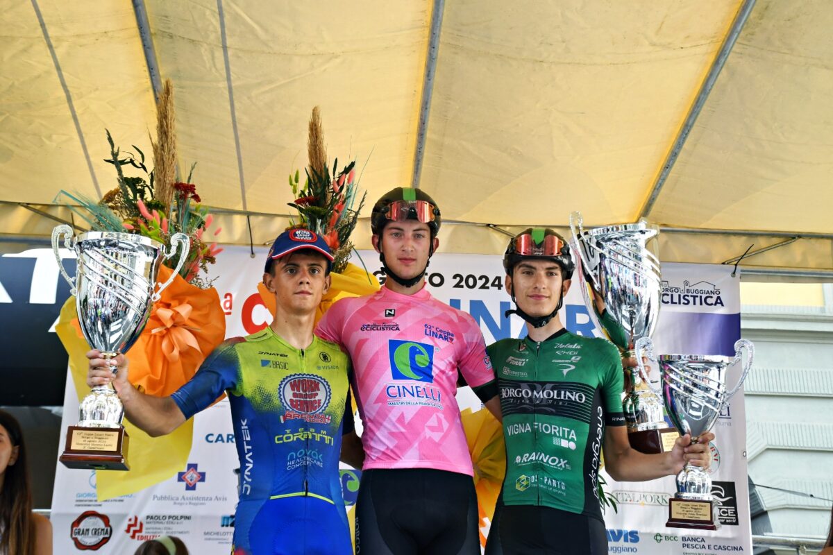 Il podio della 62esima Coppa Pietro Linari - credit Roberto FRuzzetti