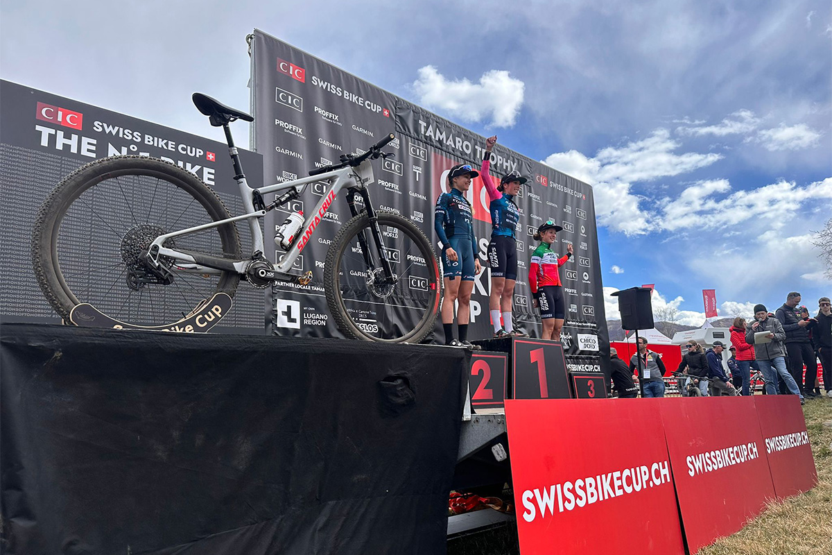 Il podio delle Donne U23 del Tamaro Trophy 2024