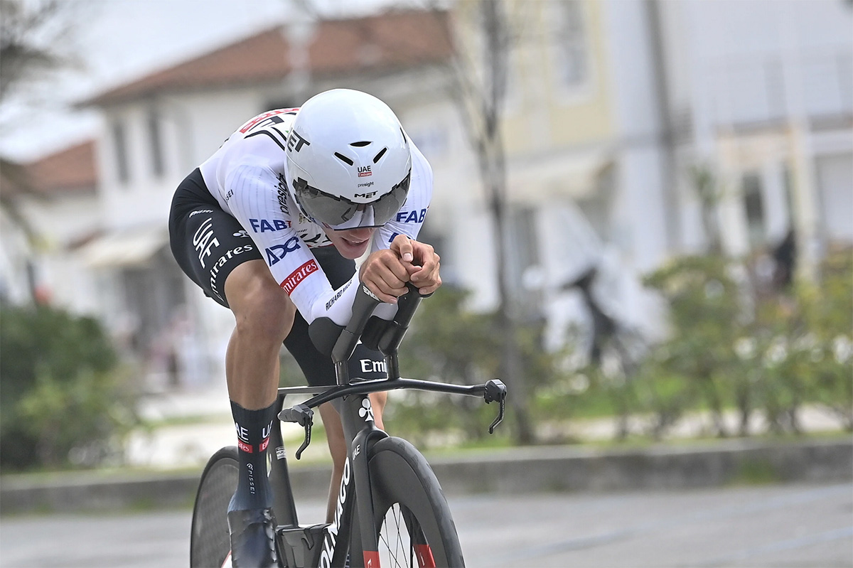 Juan Ayuso vince la cronometro della Tirreno-Adriatico 2024 - credit LaPresse