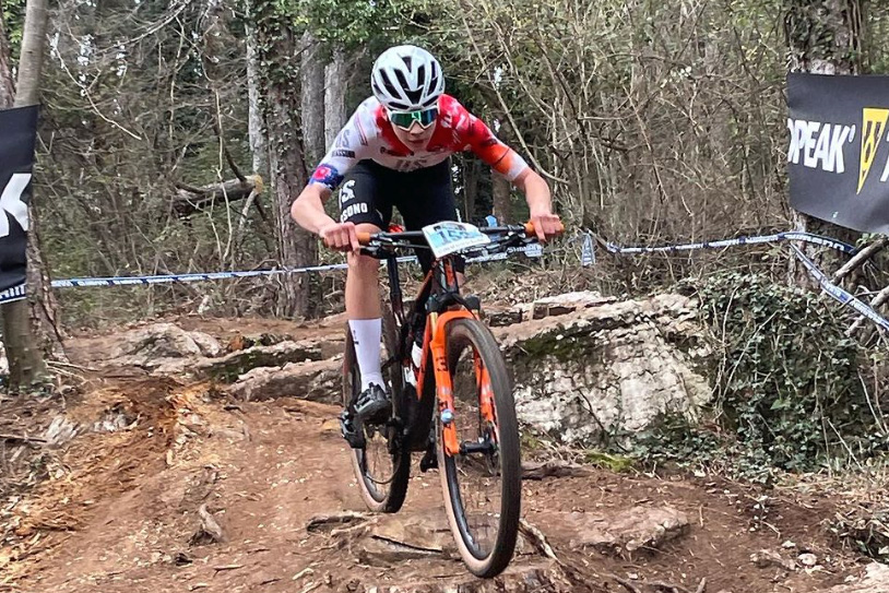 Raffaele Armanasco in azione al Pineta Sperane Xco