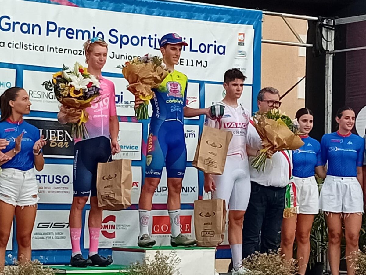 Santiago Ferraro sul podio del 53° GP Sportivi di Loria