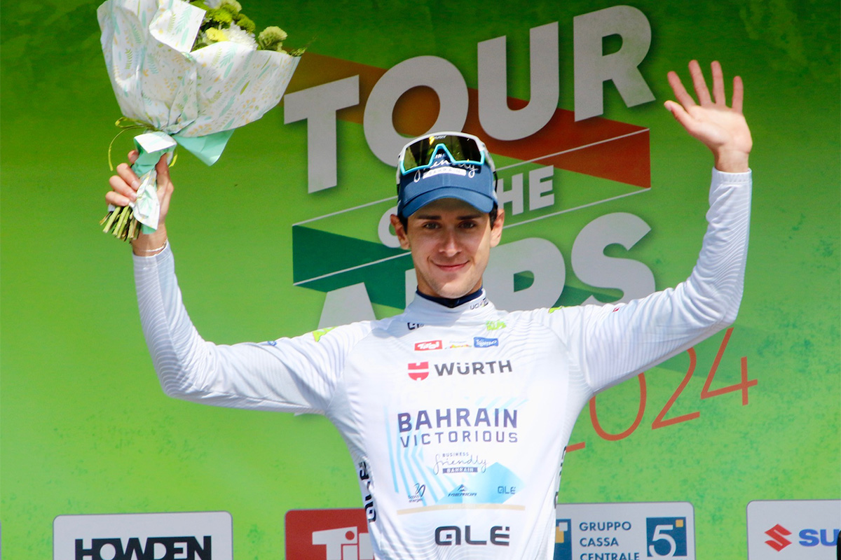 Antonio Tiberi, miglior giovane del Tour of the Alps 2024 - credit Photobicicailotto Antonio Tiberi, miglior giovane del Tour of the Alps 2024 - credit Photobicicailotto