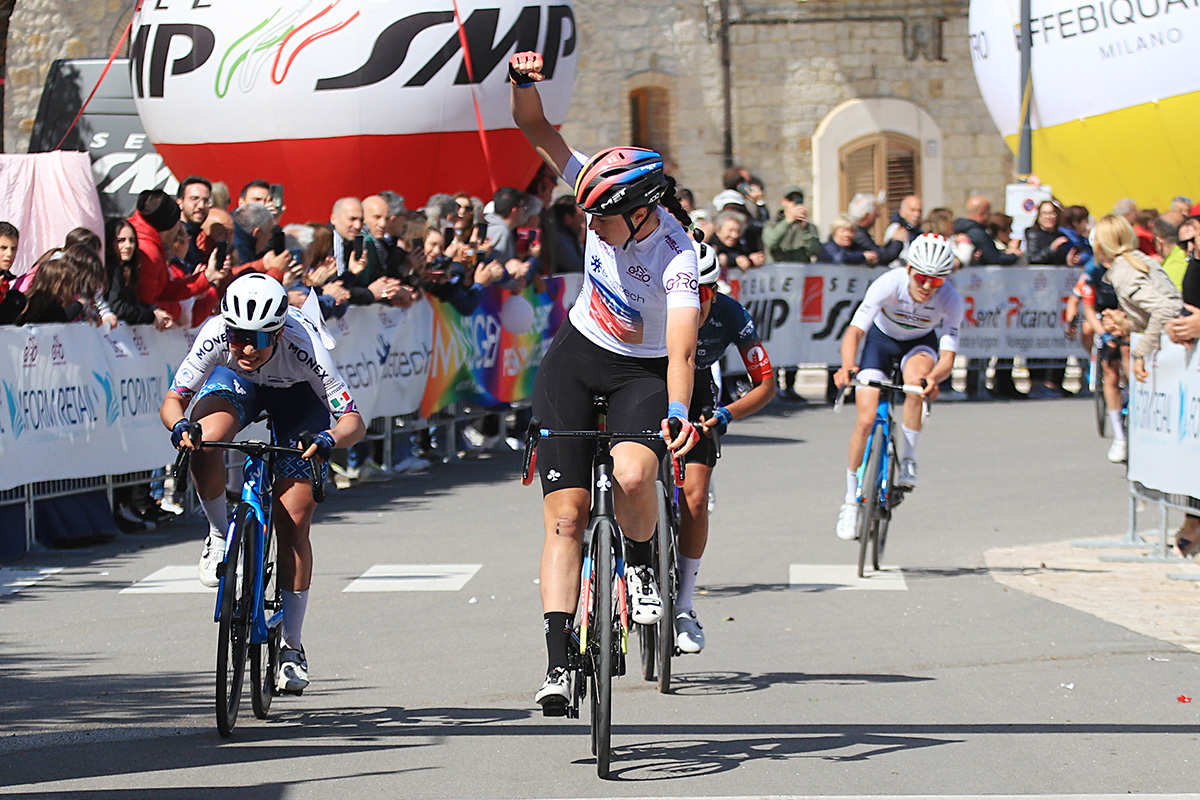 Federica Venturelli vince l'ultima tappa del Giro del Mediterraneo in Rosa - credit Flaviano Ossola