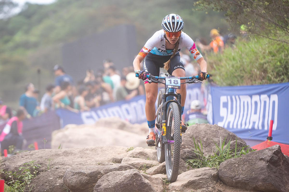 Lucia Bramati in azione nella prima prova di Coppa del Mondo a Mairipora - credit Maxime Schmid