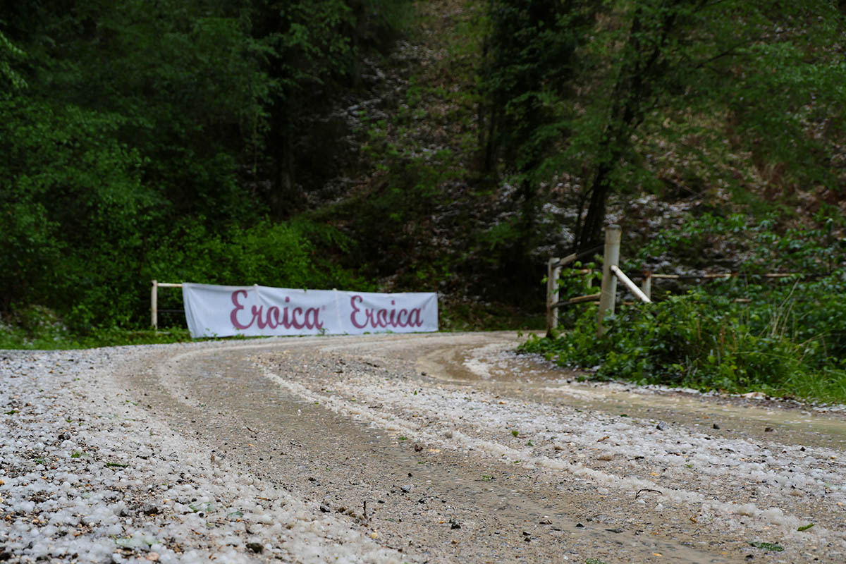 Lo stato del tratto di sterrano di Monte Luco - credit Guido Rubino