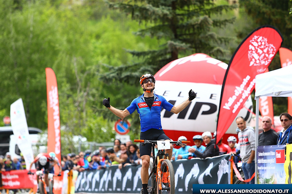 Gioele Bertolini vince il Courmayeur Mtb Event - credit Alessandro Di Donato
