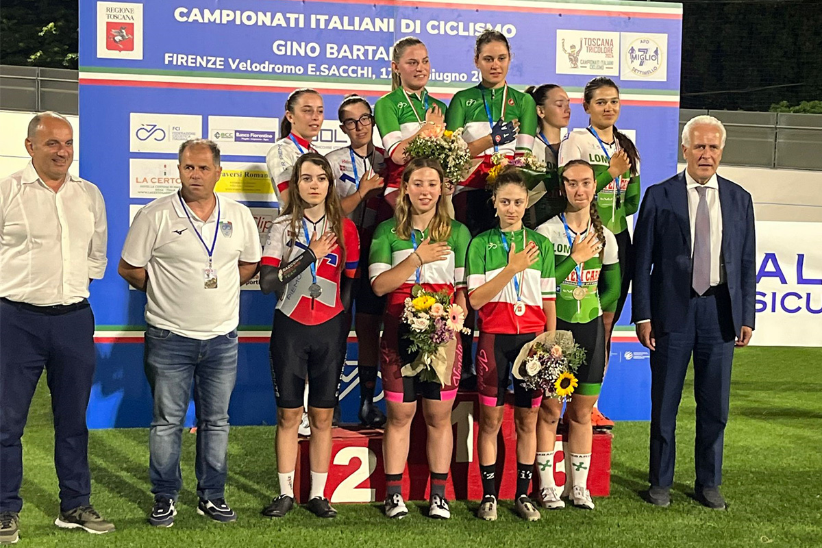 Campionati Italiani su pista delle specialità veloci - il veneto vince la velocità a squadre femminile