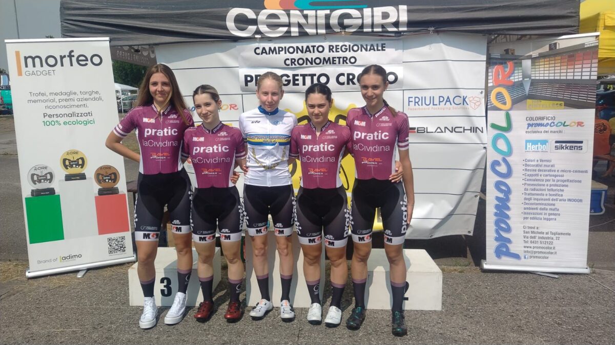 Carlotta Petris, campionessa friulana a cronometro tra le allieve