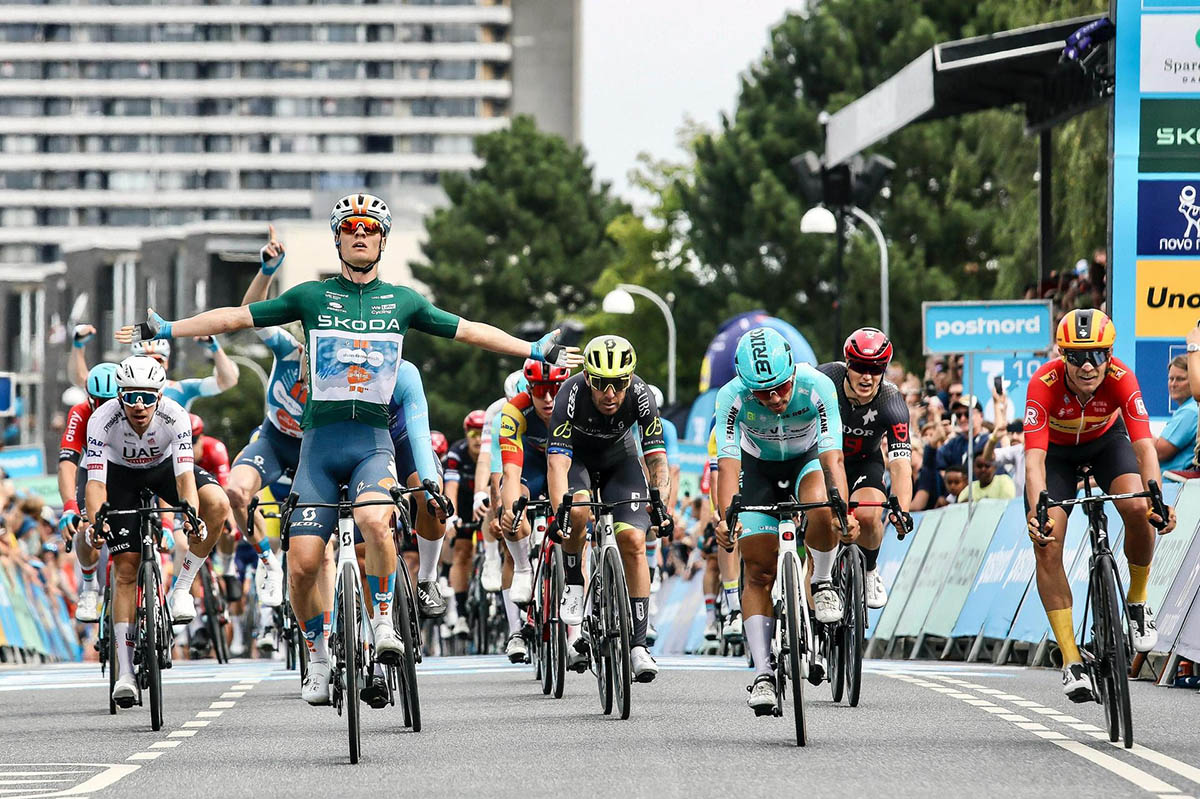 Enrico Zanoncello secondo nell'ultima tappa del Tour of Denmark - credit Sprint Cycling Agency