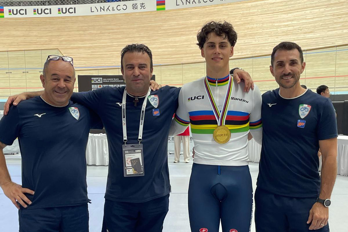 Fabio Del Medico, iridato nel Keirin - credit Federciclismo