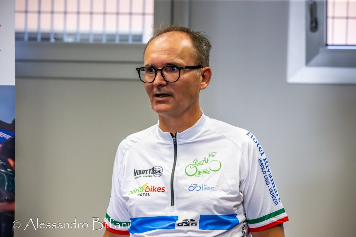 Achille Santin, uno dei promotori del GP Internazionale di Ciclocross Città di Jesolo - credit Alessandro Billiani