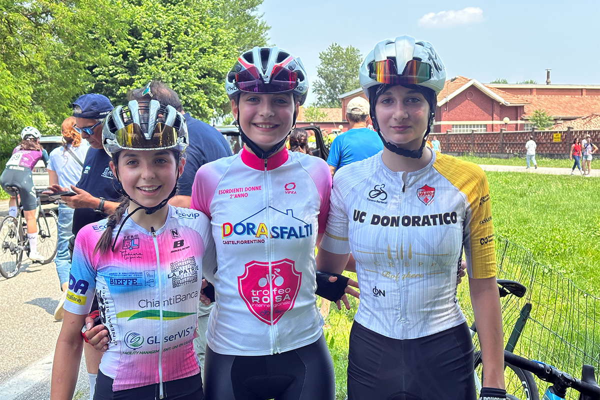 Nicole Bracco, Olivia Giovannetti e Siria Genovese, sul podio a Somma Lombardo